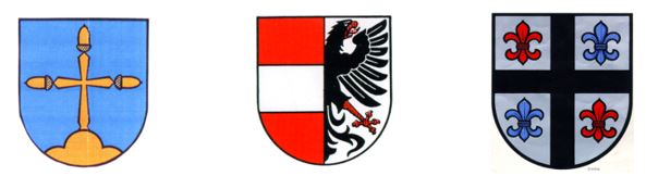 Logo Gemeindeverwaltungsverband bestehend aus den Wappen Balzheim, Dietenheim und Illerrieden (Beschreibung bei den einzelnen Wappen)